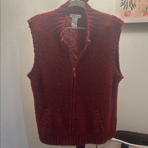 Orvis Burgundy Knit Vest